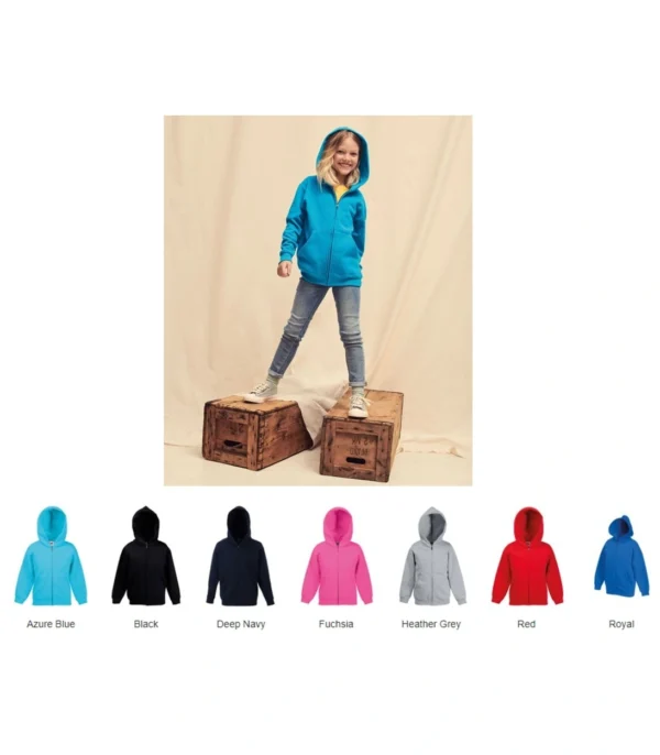 Fruit of the Loom SS16B Zip Hood Top